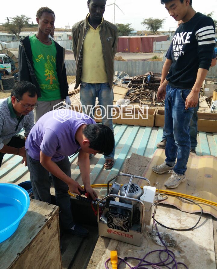 杏盛风电吊装液压扳手泵应用于非洲某大型风力发电场
