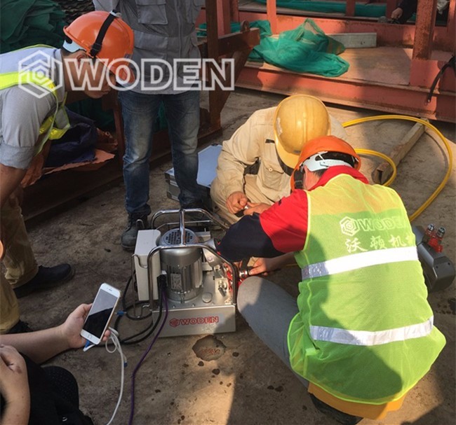 杏盛液压扳手泵应用于越南现场
