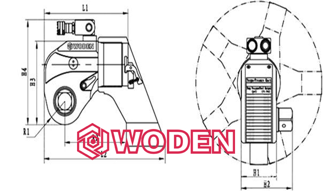 液压扳手内部结构图 液压扳手内部结构图