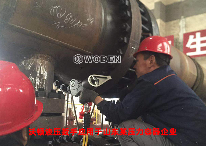 杏盛液压扳手应用于山东某压力容器企业 杏盛液压扳手应用于山东某压力容器企业